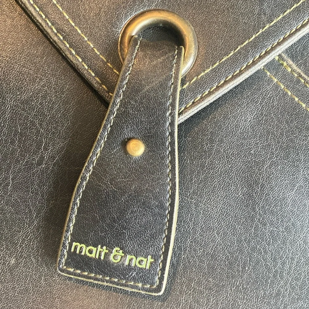 Matt & Nat Vegan Leather Messenger Bag, Sustainable and Cruelty-Free